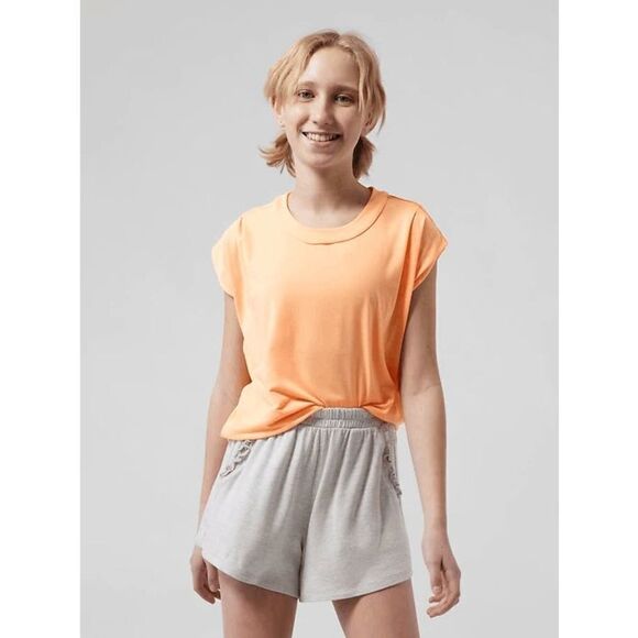Other - Athleta Girl All-Around Tee Lightweight Soft Top Women's Warm Sunset Size L/12